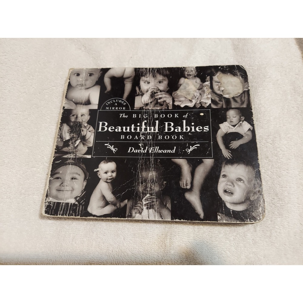 The Big Book of Beautiful Babies Board Book David Ellwand Black White Mirror